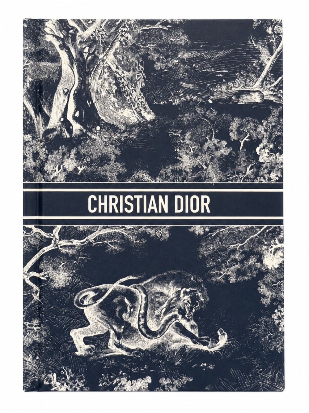 NWOB Christian Dior Toile de Jouy Navy Notebook Mini Journal